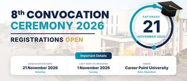 8th Convocation 2026 at Career Point University, Kota: Your Moment of Pride Awaits